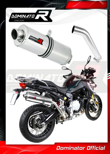Dominator Oval Slip-On Exhaust for BMW F850GS 2021-22